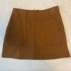 Zara brown mini skirt size S